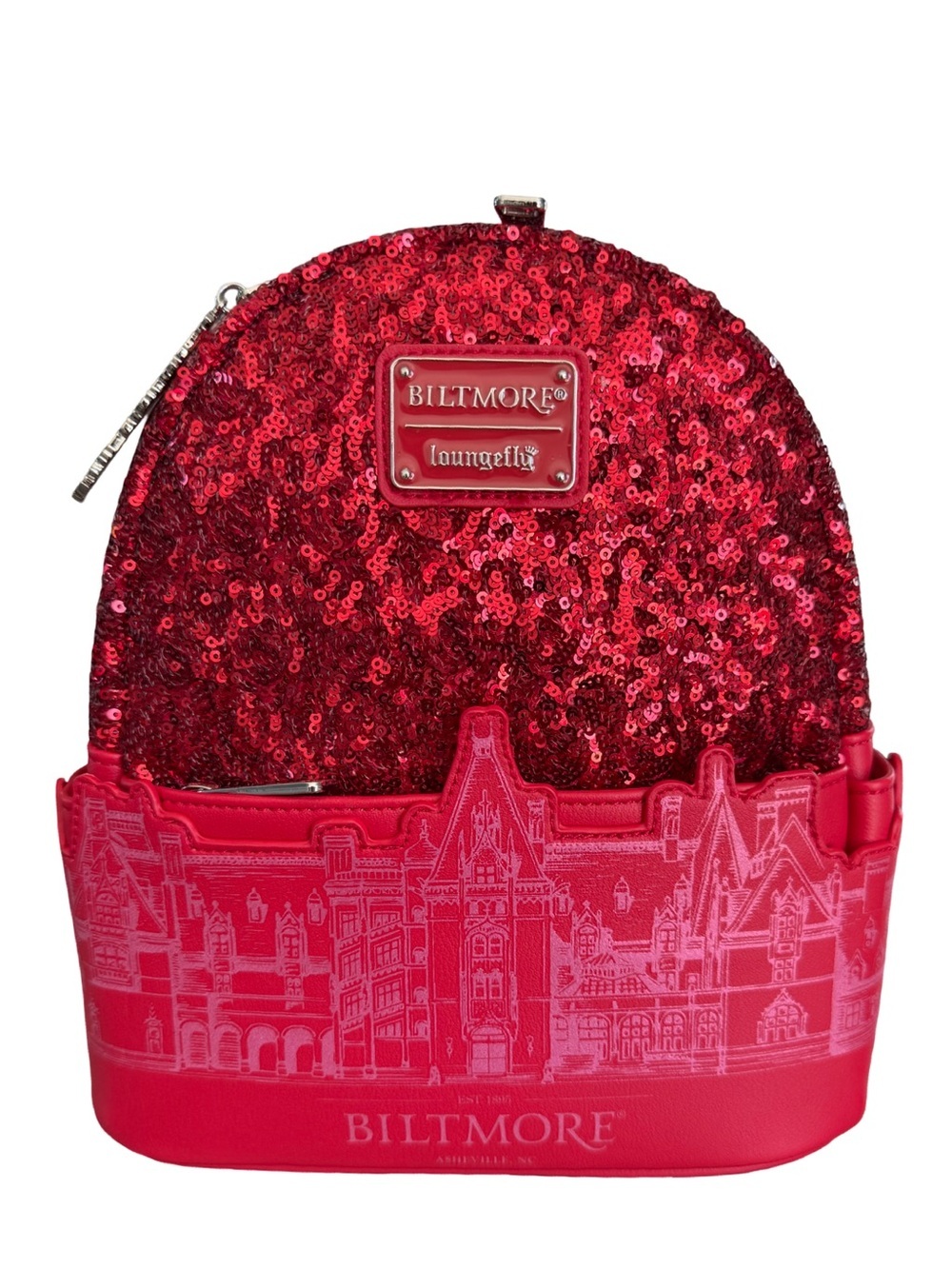 Loungefly Biltmore Red Sequin Mini Backpack NWT